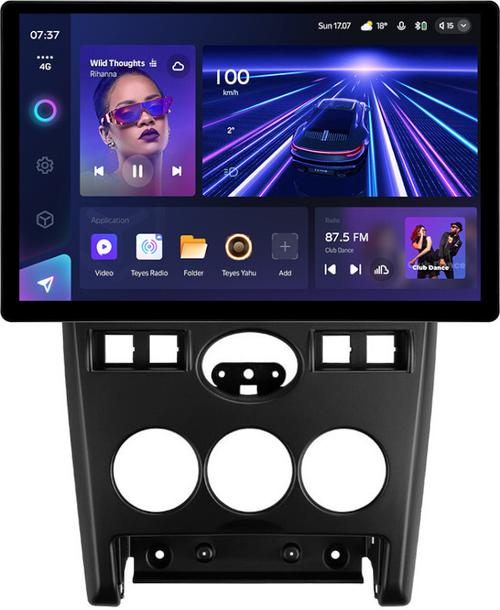 Магнитола для Lada Priora 2007-2013 (рамка черная) - Teyes CC3-2K монитор 13", QLED+2K, Android 10, Быстрая, 4G SIM-слот, CarPlay