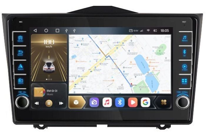 Магнитола для Lada Granta 2018+ - Kuberg OL-9063 (кнопки и крутилки), Android 12, Быстрая, CarPlay, 4G SIM-слот