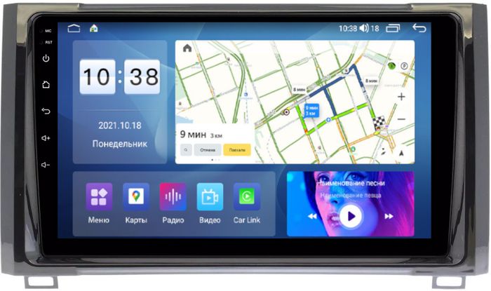 Магнитола для Toyota Tundra 2 2013-2022 - Parafar PF441XHD на Android 13, 8-ядер, 4Гб+64Гб, CarPlay, 4G SIM-слот