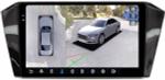 Магнитола для Volkswagen Passat B8 2015+ (без штатного усилителя) - FarCar BX518M-360 монитор 10.36" 2K QLED на Android 13, Быстрая, CarPlay, 4G SIM-слот, 4 камеры в комплекте