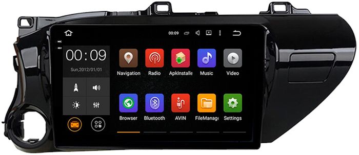 Магнитола для Toyota Hilux 8 2015-2023+ - AIROC 2K RX-1119 Android 13, QLed+2K, ТОП процессор, 8/128, CarPlay, SIM-слот