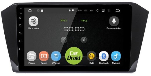 Магнитола для Volkswagen Passat 2015+ (без штатного усилителя) - Airok RM-3713 Android 12, 8-ядер, 4/64Гб, SIM-слот