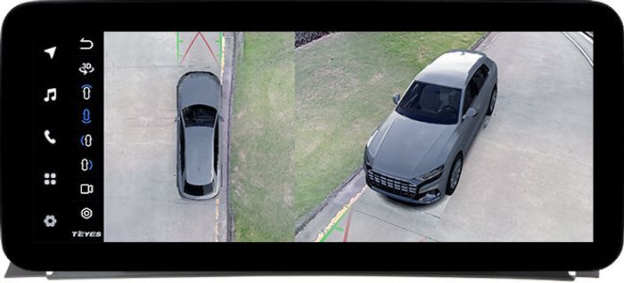 Магнитола для BMW X3 F25 2014-2017, X4 F26 2014-2018 NBT (рамка тип 1) - Teyes LUX ONE 360 монитор 12.3" 2K QLED на Android 10, 6Гб+128Гб, CarPlay, 4G SIM-слот, 4 камеры в комплекте