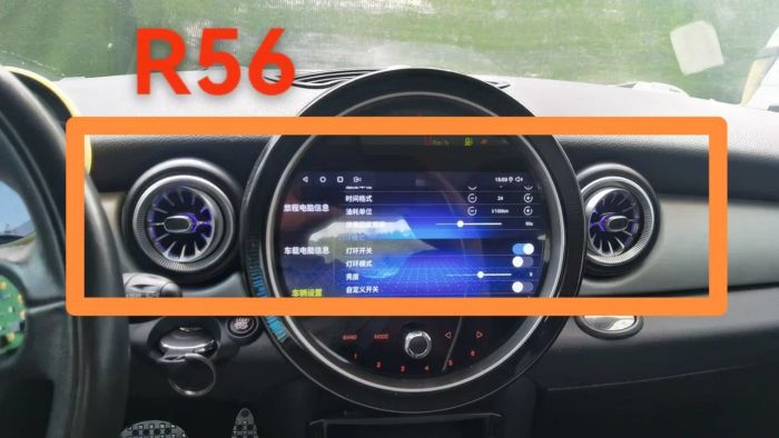 Магнитола для Mini Cooper R56 - Kuberg монитор 9" на Android 13, Быстрая, 4G SIM-слот