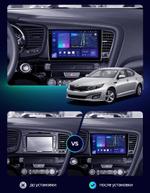 Магнитола для KIA Optima 3 TF 2011-2013 - FarCar XXL091M монитор 9.5" 2K QLED на Android 14, TS20, 8+256Гб, CarPlay, 4G SIM-слот
