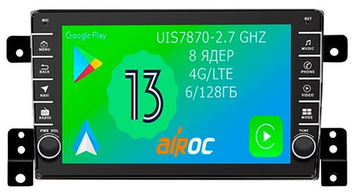 Магнитола для Suzuki Grand Vitara 2005-2016 - Airoc AB-3503 (кнопки и крутилки), Android 13, TS20, 6/128Гб, SIM-слот, CarPlay