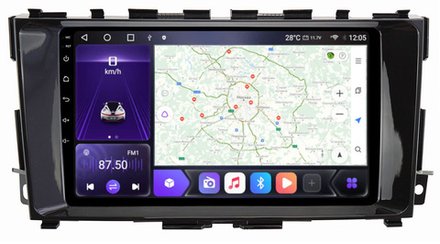 Магнитола для Nissan Teana 2014-2016 (L33) (поддержка кругового обзора) - Kuberg OL-9665 IPS, Android 10, 8 ядер (TS18), 4G SIM-слот