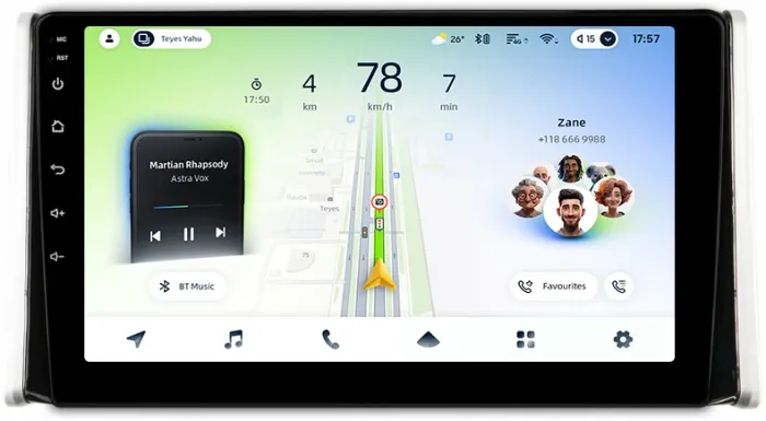 Магнитола для Toyota RAV4 5 2019-2022 (Китай) - Teyes CC4L монитор 10" IPS на Android 14, Snapdragon 662, CarPlay, 4G SIM-слот