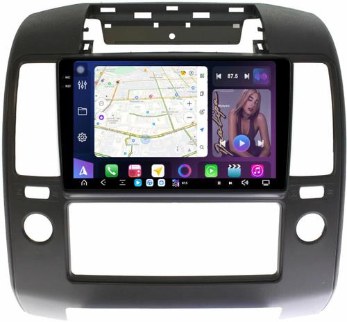 Магнитола для Nissan Navara D40 2004-2014 (кондиционер) - FarCar GX3066M монитор 9.5" 2K QLED на Android 14, TS20, 6+128Гб, CarPlay, 4G SIM-слот