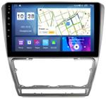 Магнитола для Skoda Octavia A5 2004-2013 (рамка серебро) - Parafar PF005SXHD на Android 13, CarPlay, 4G SIM-слот