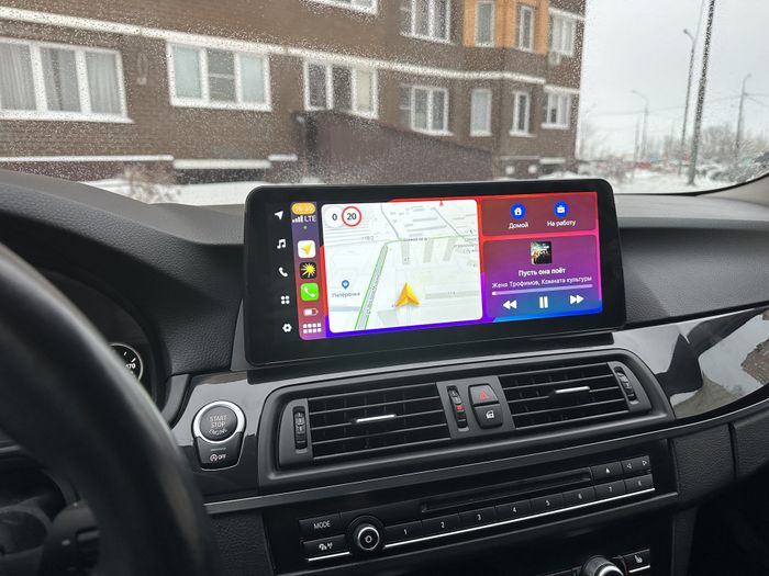 Магнитола для BMW 5-серия F10 2012-2016 NBT - FarCar BMW2014 монитор 12.3" на Android 13, 8Гб+128Гб, CarPlay, 4G SIM-слот