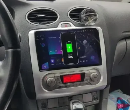 Магнитола для Ford Focus 2 2004-2011 (климат) - Kuberg OL-9201-A QLed+2K, Android 13, TS20, CarPlay, 4G SIM-слот