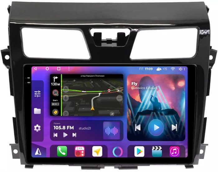 Магнитола для Nissan Teana L33 2014-2016 - FarCar BM2004M-2K монитор 10.36" 2K QLED на Android 14, TS10, 4+32Гб, CarPlay, 4G SIM-слот