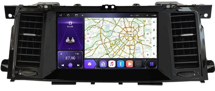 Магнитола для Nissan Patrol Y62, Infiniti QX56/QX80 2010-2019 (поддержка Bose, 360 и мониторов, рамка 9") - Kuberg EW-9222 QLed+2K, Android 12, ТОП процессор, CarPlay, 4G SIM-слот