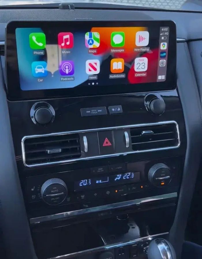 Магнитола для Nissan Patrol Y62, Infiniti QX56/QX80 2010-2019 (поддержка Bose, 360 и мониторов) - Kuberg PH-N1210 на Android 10, 6Гб+128Гб, 4G SIM-слот, CarPlay