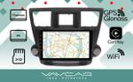 Магнитола для Toyota Highlander 2007-2013 (крутилки декоративные) - Vaycar VA77-0035 на Android 13, 4G SIM-слот