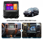 Магнитола для Lexus GX470 J120, Toyota Land Cruiser Prado 120 (климат на большом экране, рамка 9") - Kuberg SF-9696-2 QLed+2K, Android 13, UIS7870 (DUDU7), CarPlay, SIM-слот