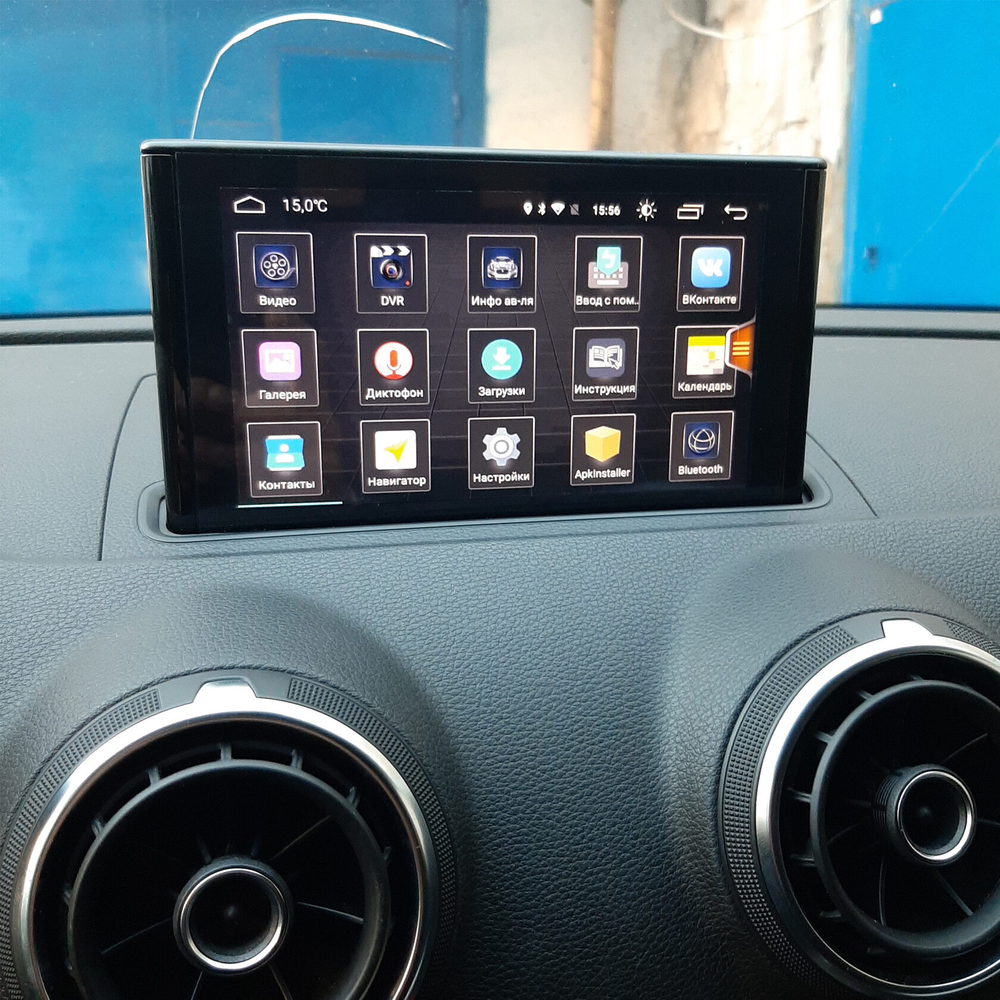 Магнитола для Audi A3 2013-2020 - RDL-9603 выезжающий монитор 7" на Android 12, 8+128Гб, CarPlay, 4G SIM-слот
