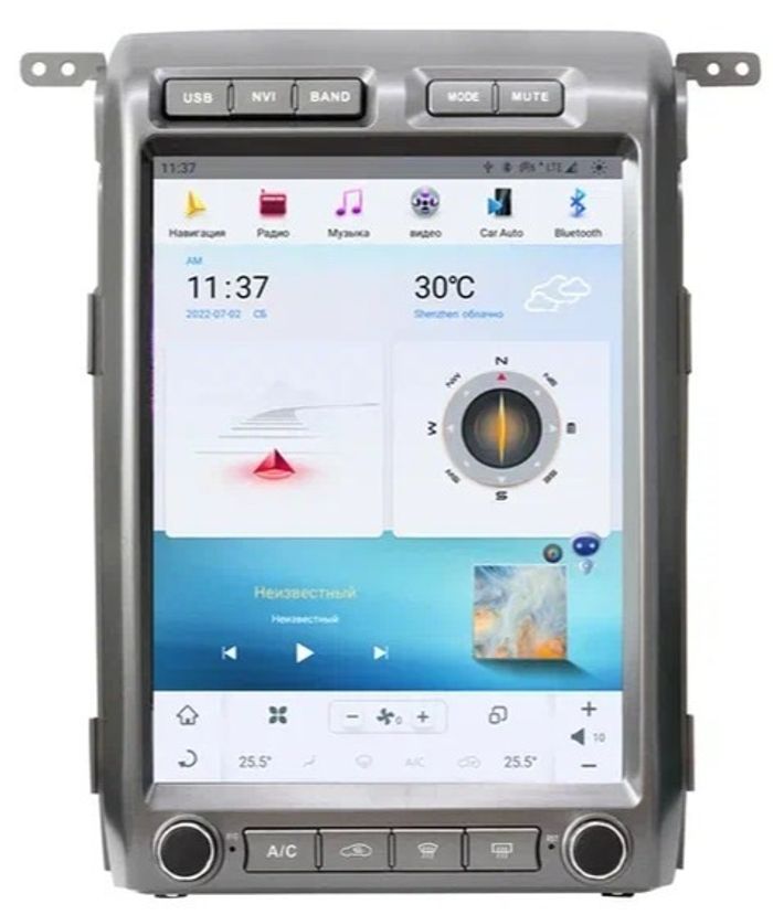 Магнитола для Ford F-150 2009-2012 (климат контроль, без SYNC) - Kuberg ZF-1307A-Q6 на Android 11, 8-ядер, 8ГБ-128ГБ, CarPlay, SIM-слот