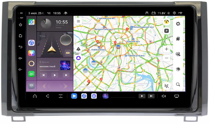 Магнитола для Toyota Tundra 2 2013-2022 - Kuberg QLed, Android 13, TS20, CarPlay, SIM-слот