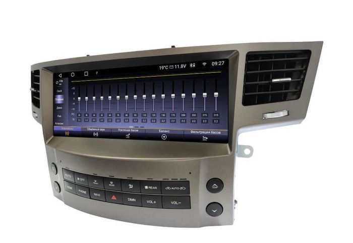 Магнитола для Lexus LX570 2007-2015 - Kuberg ZH-L1209 монитор 12.3" на Android 12, 8Гб+128Гб, CarPlay, 4G SIM-слот