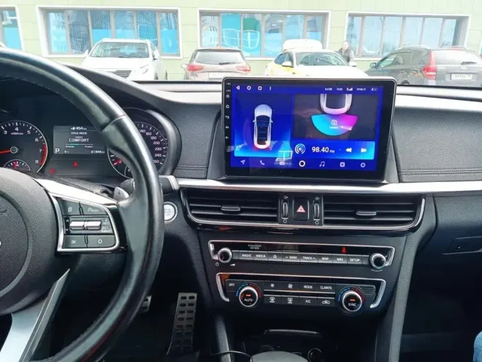 Магнитола для KIA Optima 2016-2020 (полная поддержка кнопок снизу, кругового обзора) - Airok RM-2310 Android 12, 8-ядер, 4/64Гб, SIM-слот