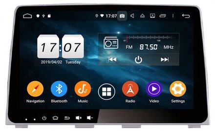 Магнитола для Hyundai Sonata 2017-2019 (LF) - Kuberg KD-9637-P5-4G на Android 10, 8-ЯДЕР, 4ГБ-32ГБ