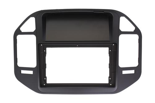 Комплект рамки с разъёмами 9" Mitsubishi Pajero 3 1999-2006 Чёрная