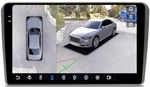 Магнитола для AUDI A3 8P 2003-2011 - FarCar BX049M-360 монитор 9.5" 2K QLED на Android 13, Быстрая, CarPlay, 4G SIM-слот, 4 камеры в комплекте