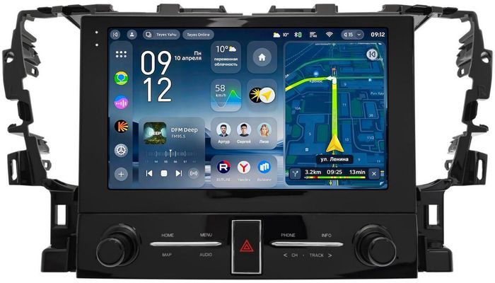 Магнитола для Toyota Alphard 30, Vellfire 2015-2023 (менее 10 динамиков, рамка с крутилками) - Teyes CC4-PRO монитор 10.36" 2K QLED на Android 13, Snapdragon 778G, ИИ, CarPlay, DSP, 4G SIM-слот