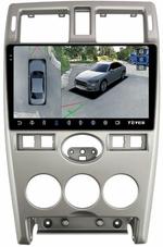 Магнитола для Lada Priora 2007-2013 (рамка серебро тип 2) - Teyes CC3-2K-360 монитор 9.5" 2K QLED на Android 10, Быстрая, CarPlay, 4G SIM-слот, 4 камеры в комплекте