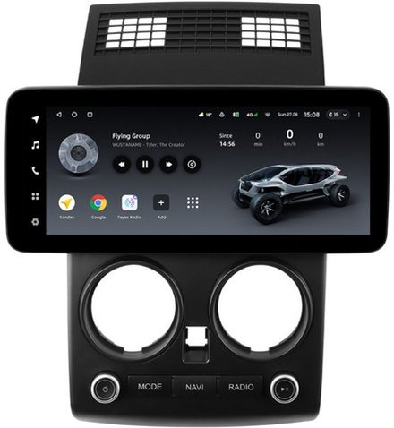 Магнитола для Nissan Qashqai J10 2006-2013, Dualis - Teyes LUX ONE ROUND монитор 12.3" 2K QLED на Android 10, CarPlay, 4G SIM-слот