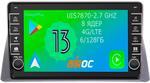 Магнитола для Honda Crosstour 2009-2013 (монохром) - Airoc AB-1905 (кнопки и крутилки), Android 13, Быстрая, SIM-слот, CarPlay