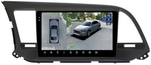 Магнитола для Hyundai Elantra 6 2016-2018 (штатная КЗВ, рамка тип 2) - FarCar BX9-360-7065F2B монитор 9.5" 2K QLED на Android 13, 6Гб+128Гб, CarPlay, 4G SIM-слот, 4 камеры в комплекте