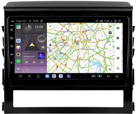 Магнитола для Toyota Land Cruiser 200 2015-2021 (без JBL) - Kuberg QLed, Android 13, TS20, CarPlay, SIM-слот