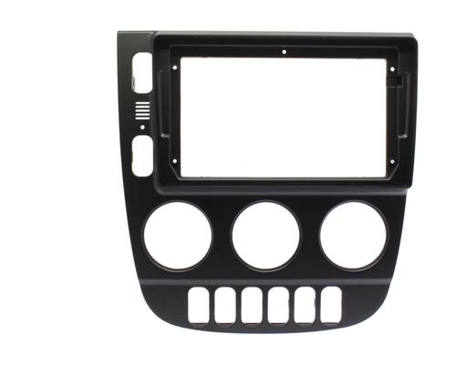 Комплект рамки с разъёмами 9"+can Mercedes-Benz ML W163 2001-2005 рестайлинг (климат) черная