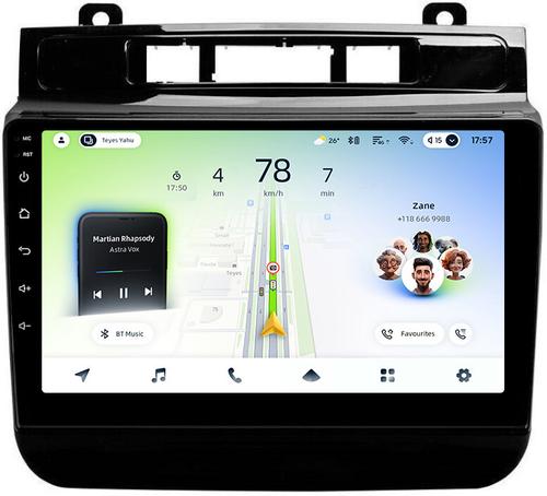 Магнитола для VW Touareg 2 2010-2018 (RCD550, поддержка подогревов) - Teyes CC4L монитор 9" IPS на Android 14, Snapdragon 662, CarPlay, 4G SIM-слот