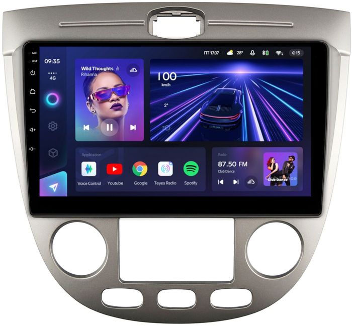 Магнитола для Chevrolet Lacetti хэтчбек (климат) - Teyes CC3L на Android 10, 8-ядер, CarPlay, 4G SIM-слот