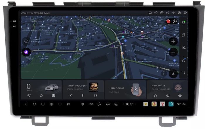 Магнитола для Honda CR-V 2006-2012 - Kuberg OL-9640 QLed+2K, Android 13, UIS7870 (DUDU7), CarPlay, SIM-слот