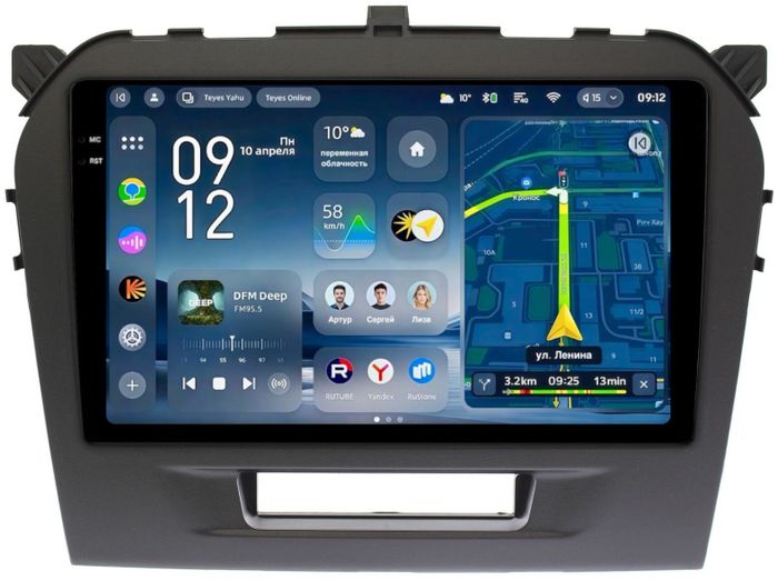Магнитола для Suzuki Vitara 2015+ - Teyes CC4-PRO монитор 9.5" 2K QLED на Android 13, Snapdragon 778G, ИИ, CarPlay, DSP, 4G SIM-слот