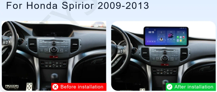 Магнитола для Honda Accord 8 2007-2015 - Kuberg монитор 12.5" в стиле LEXUS на Android 12, Быстрая, CarPlay, 4G SIM-слот