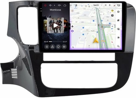 Магнитола для Mitsubishi Outlander 3 2012-2022 (левый руль, рамка 9) - Redpower 85656 PRO/PROmax ТОП звук, 2K QLED, Android 14, CarPlay, 4G SIM-слот