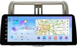 Магнитола для Toyota Land Cruiser Prado 150 2009-2013 (рамка бронза) - FarCar монитор 12.3" 2K QLED на Android 14, Быстрая, CarPlay, 4G SIM-слот