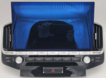 Магнитола для Toyota Land Cruiser 200 2007-2015 (штат. камера или 360) - Kuberg ZH-T1303 монитор 13.3" на Android 12, 8/128Гб, CarPlay, 4G SIM-слот