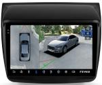 Магнитола для Mitsubishi L200 4 2006-2015, Pajero Sport 2 2008-2015 - Teyes CC3-2K-360 на Android 10, Быстрая, 2K QLED, CarPlay, 4G SIM-слот, 4 камеры в комплекте