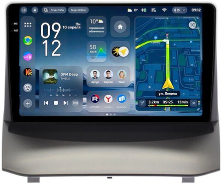 Магнитола для Ford Fiesta MK6 2012-2018 (голубой БК, рамка тип 1) - Teyes CC4-PRO монитор 9.5" 2K QLED на Android 13, Snapdragon 778G, ИИ, CarPlay, DSP, 4G SIM-слот