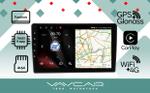 Магнитола для Opel Astra H, Antara, Corsa, Vectra, Zafira B вниз (черна) - Vaycar VA55-0019 на Android 13, Быстрая, 4G SIM-слот