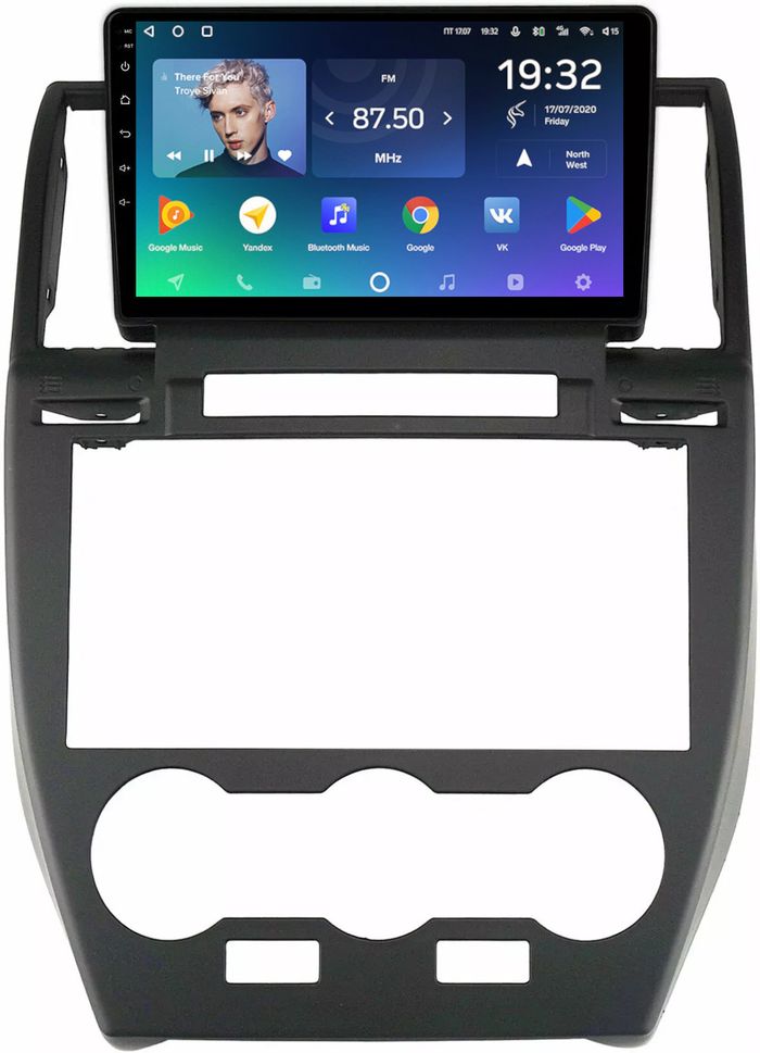 Магнитола для Land Rover Freelander 2 2007-2012 (монохром) - Teyes CC2 PLUS Android 10, ТОП процессор, 4-64, SIM-слот
