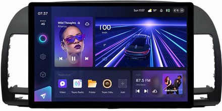 Магнитола для Toyota Camry 30 2001-2006 (рамка черная) - Teyes CC3-2K монитор 13" 2K QLED на Android 10, ТОП процессор, 4G SIM-слот, CarPlay