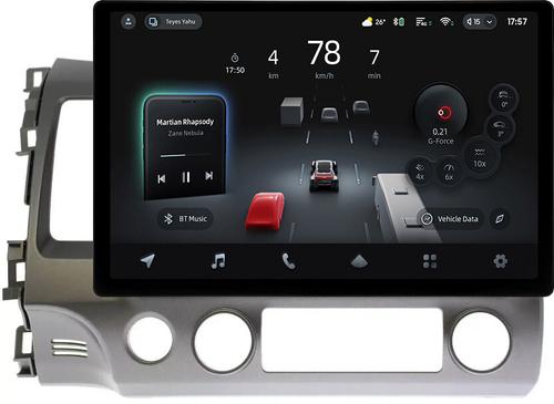 Магнитола для Honda Civic 8 4d 2005-2012 (левый руль, рамка 10) - Teyes CC4-PRO монитор 13" 2K QLED на Android 13, Snapdragon 778G, ИИ, CarPlay, DSP, 4G SIM-слот